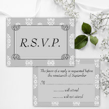 Silver Damask Wedding UAWG