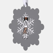 Silver Dancer Ornament Karte (Linke Ecke)