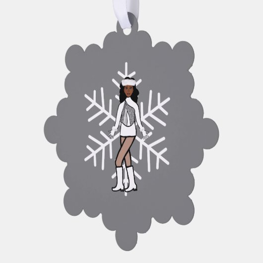 Silver Dancer Ornament Karte (Linke Ecke)