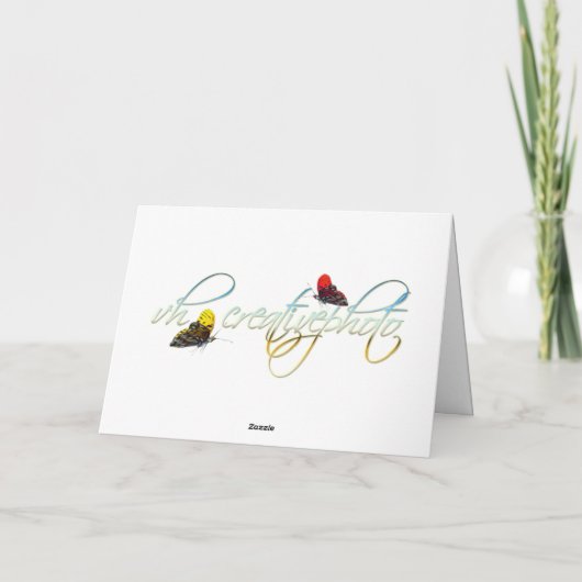 Silver Danke Notecard (Rückseite)