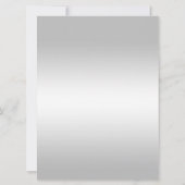 Silver Decoration 25. Hochzeitstag Einladung (Rückseite)