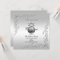 Silver Decoration Christmas Bauble Party