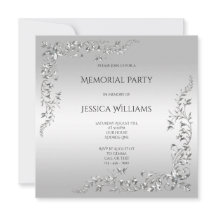 Silver Decoration Memorial Party