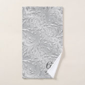 Silver Decoration Monogram Badetuch Set (Handtuch)