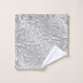 Silver Decoration Monogram Badetuch Set (Waschlappen)
