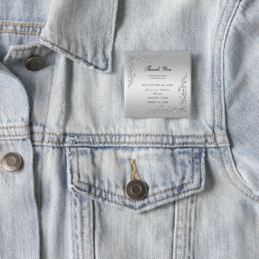 Silver Decoration Wedding Button (Beispiel)