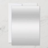 Silver Decoration Wedding Einladung (Rückseite)