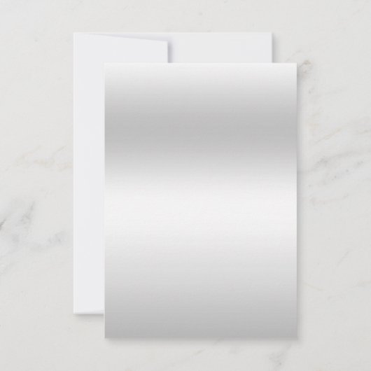 Silver Decoration Wedding RSVP Karte (Rückseite)