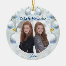 Silver Decorative Balls Weihnachten Keramik Ornament