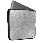 Silver Decorative Laptop Sleeve (Vorne Rechts)