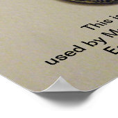 Silver Denarius Marc Antony Coin Foto Print Poster (Ecke)