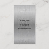 Silver Dental Business Card Visitenkarte (Rückseite)