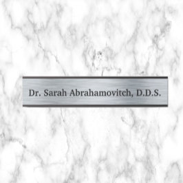 Silver Dental Office Zahnarztsigne Türschild