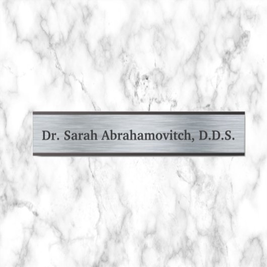 Silver Dental Office Zahnarztsigne Türschild