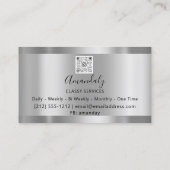 Silver des beruflichen Gold QR-Logos Visitenkarte (Rückseite)