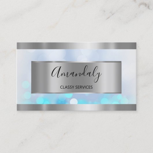 Silver des beruflichen Gold QR-Logos Visitenkarte (Vorderseite)