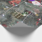 Silver Design Weihnachtsbaumdekoration Geschenkpapier (Ecke)