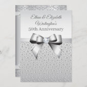 Silver Diamond 50 Jahre Einladung (Vorne/Hinten)