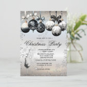 Silver Diamond, Balls, Glass, Weihnachtsgebäck für Einladung (Stehend Vorderseite)