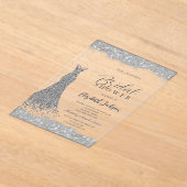 Silver Diamond Dress Sparkframe Acryleinladungen (Ablage )