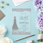 Silver Diamond Dress Sparkframe Acryleinladungen (In Situ (Hochzeit))