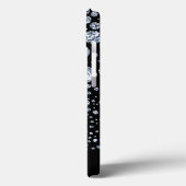 Silver Diamond Glitzer Bling Kristall Case-Mate iPhone Hülle (Rückseite / Links)