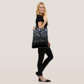 Silver Diamond Glitzer Bling Kristall Tasche (Am Model)