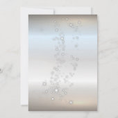 Silver Diamond, Rotes Glas, Weihnachtsgeschenk für Einladung (Rückseite)