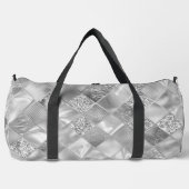 SILVER DIAMOND TEXTURE SIEHT AUS DUFFLE BAG (Vorderseite)