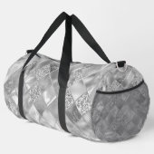 SILVER DIAMOND TEXTURE SIEHT AUS DUFFLE BAG (Rechte Ecke)