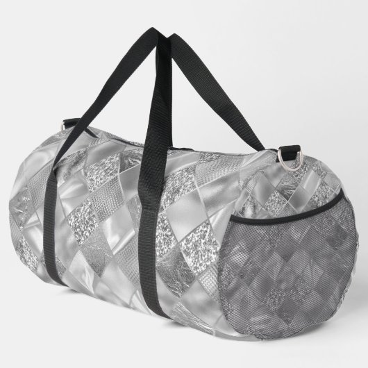 SILVER DIAMOND TEXTURE SIEHT AUS DUFFLE BAG (Rechte Ecke)