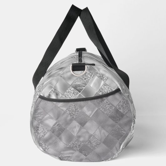 SILVER DIAMOND TEXTURE SIEHT AUS DUFFLE BAG (Rechts)