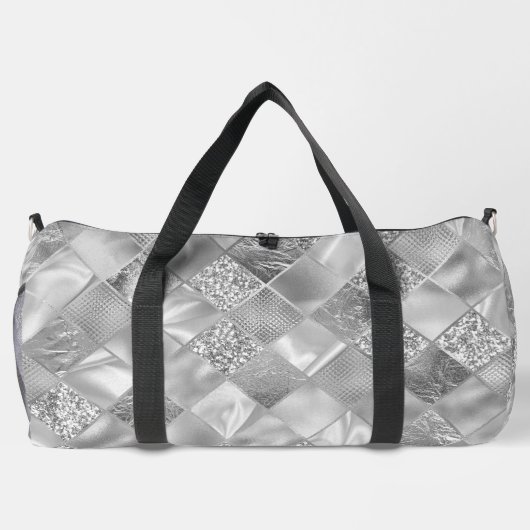 SILVER DIAMOND TEXTURE SIEHT AUS DUFFLE BAG (Rückseite)