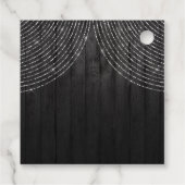 Silver Diamond Tiara auf Schwarzwald Quinceanera Geschenkanhänger (Rückseite)