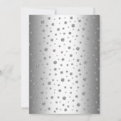 Silver Diamond Überraschung 10-jähriges Party Einladung (Rückseite)