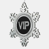 Silver Diamond VIP Weihnachten Schneeflocken Zinn-Ornament (Rechts)