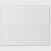 Silver Diamond Wedding Rings Geschenkpapier (Flach)