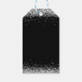 Silver Diamonds 40. Geburtstag Party Vielen Dank Geschenkanhänger (Rückseite)