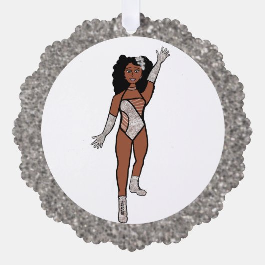 Silver & Diamonds Dancer Ornament Card A (Vorderseite)