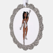 Silver & Diamonds Dancer Ornament Card A Karte (Links)