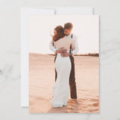 Silver Diamonds Foto Hochzeit nach dem Party Einladung (Rückseite)