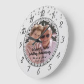 Silver Diamonds , Foto Jubiläum Große Wanduhr (Winkel)