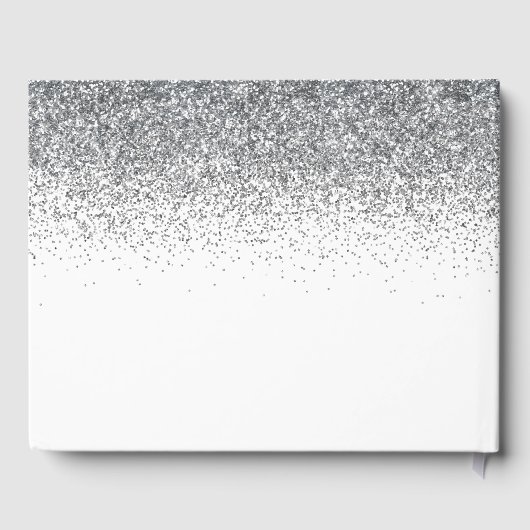 Silver Diamonds Glitzer 16 . Geburtstag Gästebuch (Rückseite)