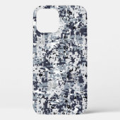 Silver Digital Camouflage Dekoration im urbanen St Case-Mate iPhone Hülle (Rückseite)
