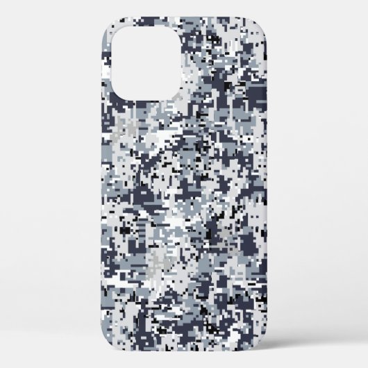 Silver Digital Camouflage Dekoration im urbanen St Case-Mate iPhone Hülle (Rückseite)