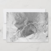 Silver Dinosaur Roar Geburtstags-Foto Einladung (Rückseite)