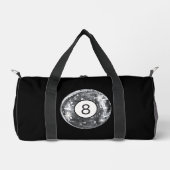 Silver Disco 8 Ball, trendiger Retro 70er Style Duffle Bag (Vorderseite)