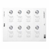 Silver Disco Ball Brautparty Vielen Dank (Vorne)