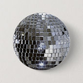 Silver Disco Ball Button (Vorderseite)