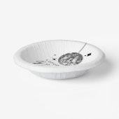 Silver Disco Ball Cheers Silvester Party Pappteller (Gewinkelt)